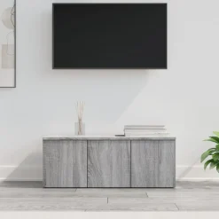 vidaXL tv-bord 80x34x30 cm konstrueret træ grå sonoma-eg