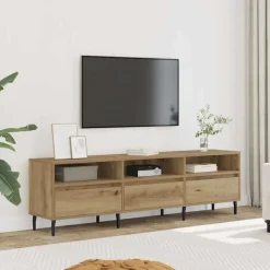 vidaXL tv-bord 150x30x44,5 cm konstrueret træ kunsteg