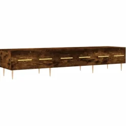 vidaXL tv-bord 150x36x30 cm konstrueret træ røget egetræsfarve