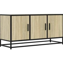 vidaXL tv-bord 100x35x50 cm konstrueret træ og metal sonoma-eg