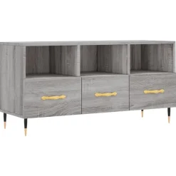 vidaXL tv-bord 102x36x50 cm konstrueret træ grå sonoma-eg