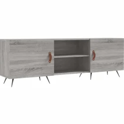 vidaXL tv-bord 150x30x50 cm konstrueret træ grå sonoma-eg