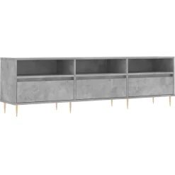 vidaXL tv-bord 150x30x44,5 cm konstrueret træ betongrå