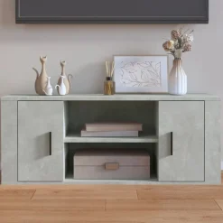 vidaXL tv-bord 100x35x40 cm konstrueret træ betongrå