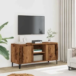 vidaXL tv-bord 102x35x50 cm konstrueret træ antikt trælook
