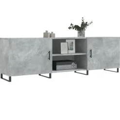 vidaXL tv-bord 150x30x50 cm konstrueret træ betongrå