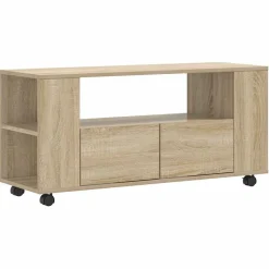 vidaXL tv-bord 102x34,5x43 cm konstrueret træ sonoma-eg