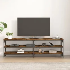 vidaXL tv-bord 160x30x50 cm konstrueret træ røget egetræsfarve