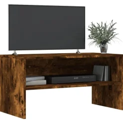 vidaXL tv-bord 80x40x40 cm konstrueret træ røget egetræsfarve