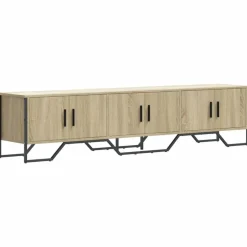 vidaXL tv-bord 180x34x41 cm konstrueret træ sonoma-eg