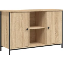 vidaXL tv-bord 100x35x65 cm konstrueret træ sonoma-eg