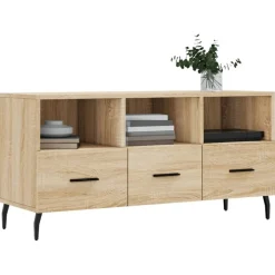vidaXL tv-bord 102x36x50 cm konstrueret træ sonoma-eg