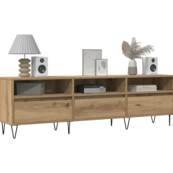 vidaXL tv-bord 150x30x44,5 cm konstrueret træ kunsteg