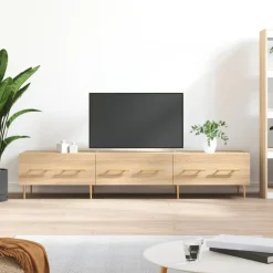 vidaXL tv-bord 150x36x30 cm konstrueret træ sonoma-eg
