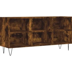 vidaXL tv-bord 103,5x30x50 cm konstrueret træ røget egetræsfarve