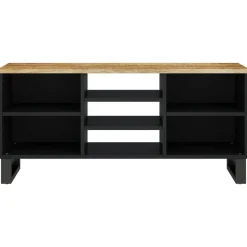 vidaXL tv-bord 100x33x46 cm massivt mangotræ og konstrueret træ