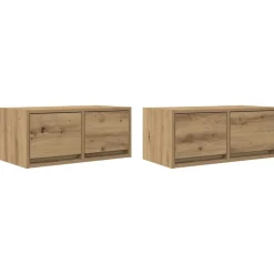 vidaXL tv-borde 2 stk. 60x31x25,5 cm konstrueret træ kunsteg