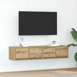 vidaXL tv-borde 2 stk. 60x31x25,5 cm konstrueret træ kunsteg