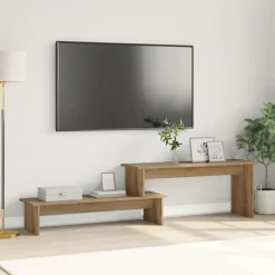 vidaXL TV-møbelsæt Artisan Egetræ 180,5 x 30 x 43 cm Konstrueret træ