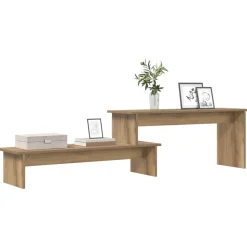 vidaXL TV-møbelsæt Artisan Egetræ 180,5 x 30 x 43 cm Konstrueret træ