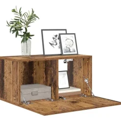 vidaXL TV-møbelsæt Vægmonteret Brun 60 x 30 x 30 cm Konstrueret træ