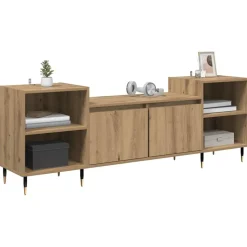 vidaXL TV-skab Artisan Egetræ 160 x 35 x 55 cm Konstrueret træ