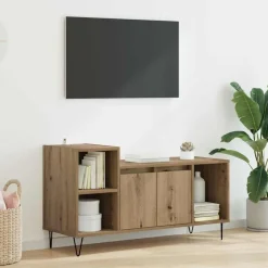 vidaXL TV-skab Artisan Egetræ 100 x 35 x 55 cm Konstrueret træ
