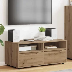 vidaXL TV-skab Artisan Egetræ 100 x 48 x 43 cm Konstrueret træ