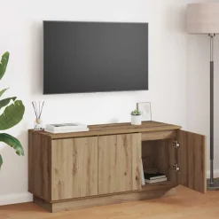vidaXL TV-skab Artisan Egetræ 100 x 38 x 49 cm Konstrueret træ