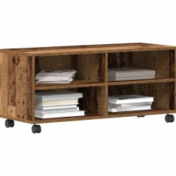vidaXL TV-skab Brun 90 x 35 x 40.5 cm Konstrueret træ