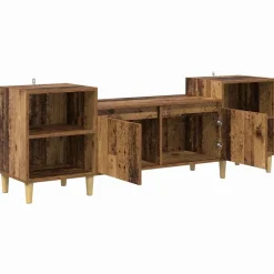 vidaXL TV-skab Gammelt træ 160 x 35 x 55 cm Konstrueret træ