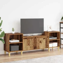 vidaXL TV-skab Gammelt træ 160 x 35 x 55 cm Konstrueret træ