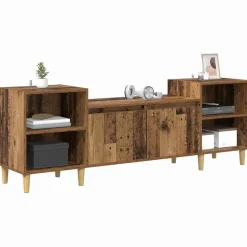 vidaXL TV-skab Gammelt træ 160 x 35 x 55 cm Konstrueret træ
