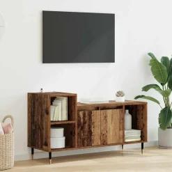 vidaXL TV-skab Gammelt træ 100 x 35 x 55 cm Konstrueret træ