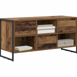 vidaXL TV-skab Gammelt træ 100 x 36 x 49,5 cm Konstrueret træ