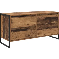 vidaXL TV-skab Gammelt træ 100 x 36 x 49,5 cm Konstrueret træ
