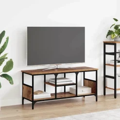 vidaXL TV-skab Gammelt træ 100 x 35 x 45 cm Ingeniørt træ og jern
