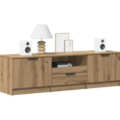 vidaXL TV-skab håndlavet eg 140x35x40 cm konstrueret træ