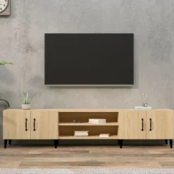 vidaXL TV-skab Sonoma eg 180x31,5x40 cm konstrueret træ