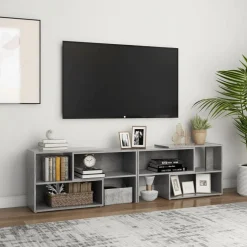 vidaXL tv-skab 149x30x52 cm konstrueret træ betongrå
