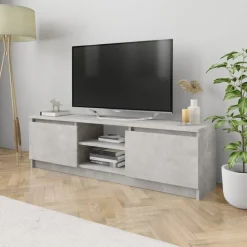 vidaXL tv-skab 120x30x35,5 cm konstrueret træ betongrå