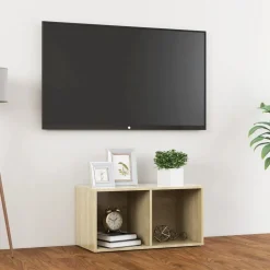 vidaXL tv-skab 72x35x36,5 cm konstrueret træ sonoma-eg