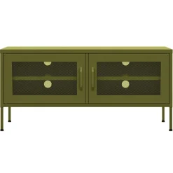 vidaXL tv-skab 105x35x50 cm stål olivengrøn