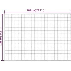 vidaXL tyngdetæppe 138x200 cm 6 kg stof grå