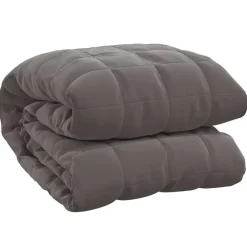 vidaXL tyngdetæppe 150x200 cm 7 kg stof grå