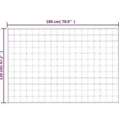 vidaXL tyngdetæppe 120x180 cm 5 kg stof blå