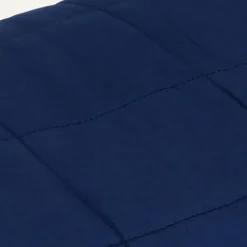 vidaXL tyngdetæppe 220x235 cm 15 kg stof blå
