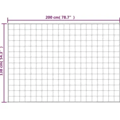 vidaXL tyngdetæppe 138x200 cm 6 kg stof blå