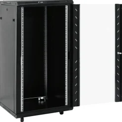 vidaXL 22U netværksskab med drejefødder 19" IP20 60x60x120 cm
