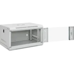 vidaXL 6U vægmonteret netværksskab 19" IP20 53x40x30 cm